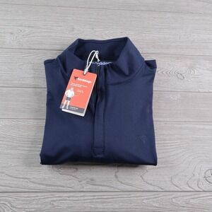 NWT Birddogs Lined Quarter Zip Pullover Men's Large Navy Performance Golf